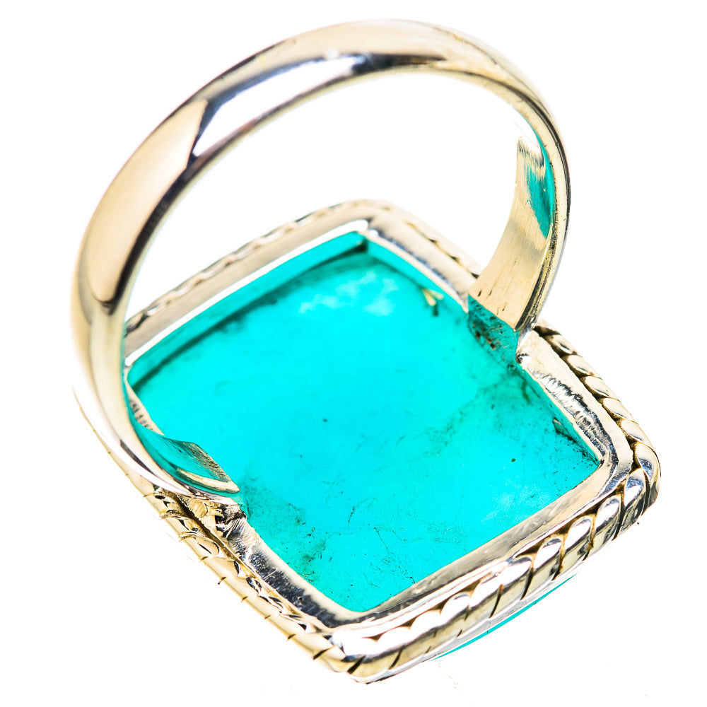 Peruvian Amazonite Rings handcrafted by Anasilvercos - RING131709 - Photo 3