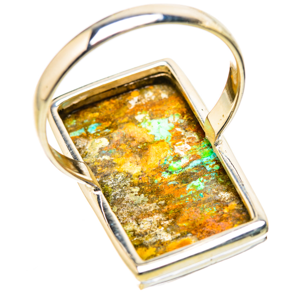 Kingman Mohave Turquoise Rings handcrafted by Anasilvercos - RING131719 - Photo 3