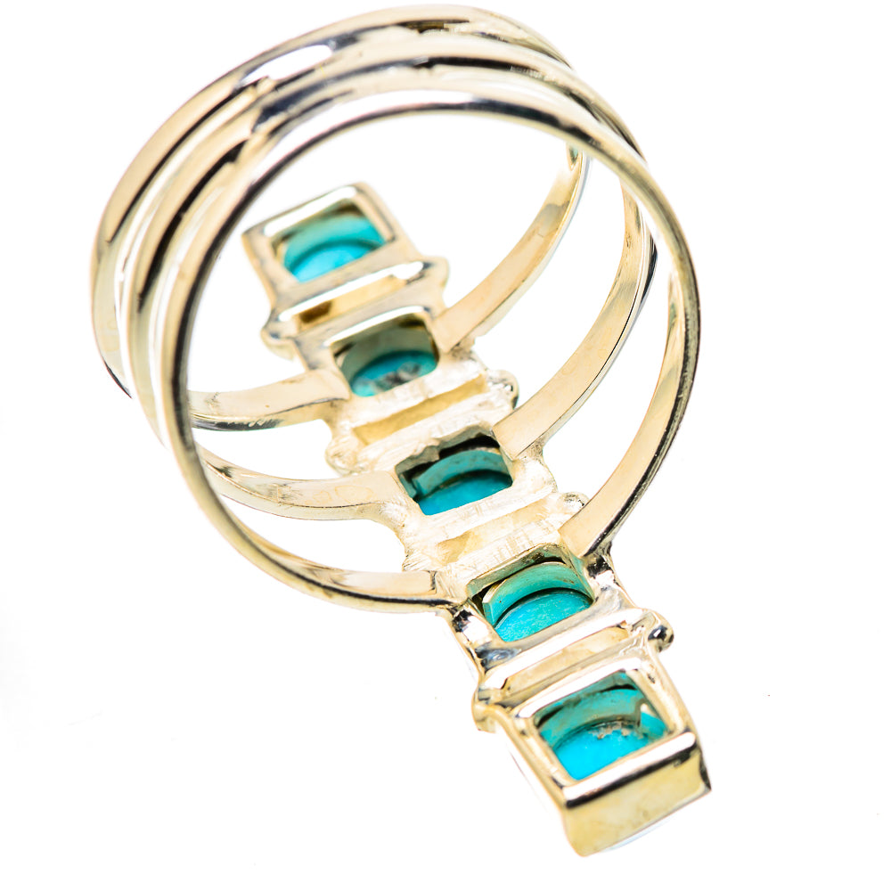 Sleeping Beauty Turquoise Rings handcrafted by Anasilvercos - RING131721 - Photo 3