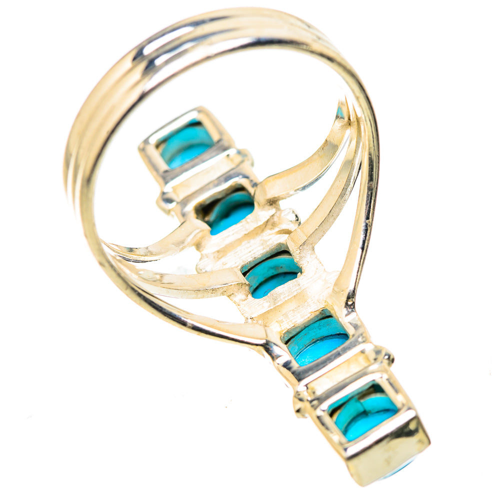 Sleeping Beauty Turquoise Rings handcrafted by Anasilvercos - RING131740 - Photo 3