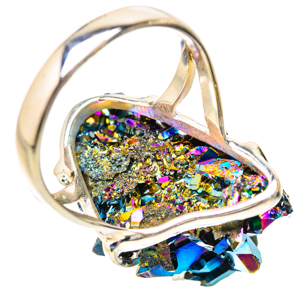 Titanium Sunshine Druzy Rings handcrafted by Anasilvercos - RING131775 - Photo 3