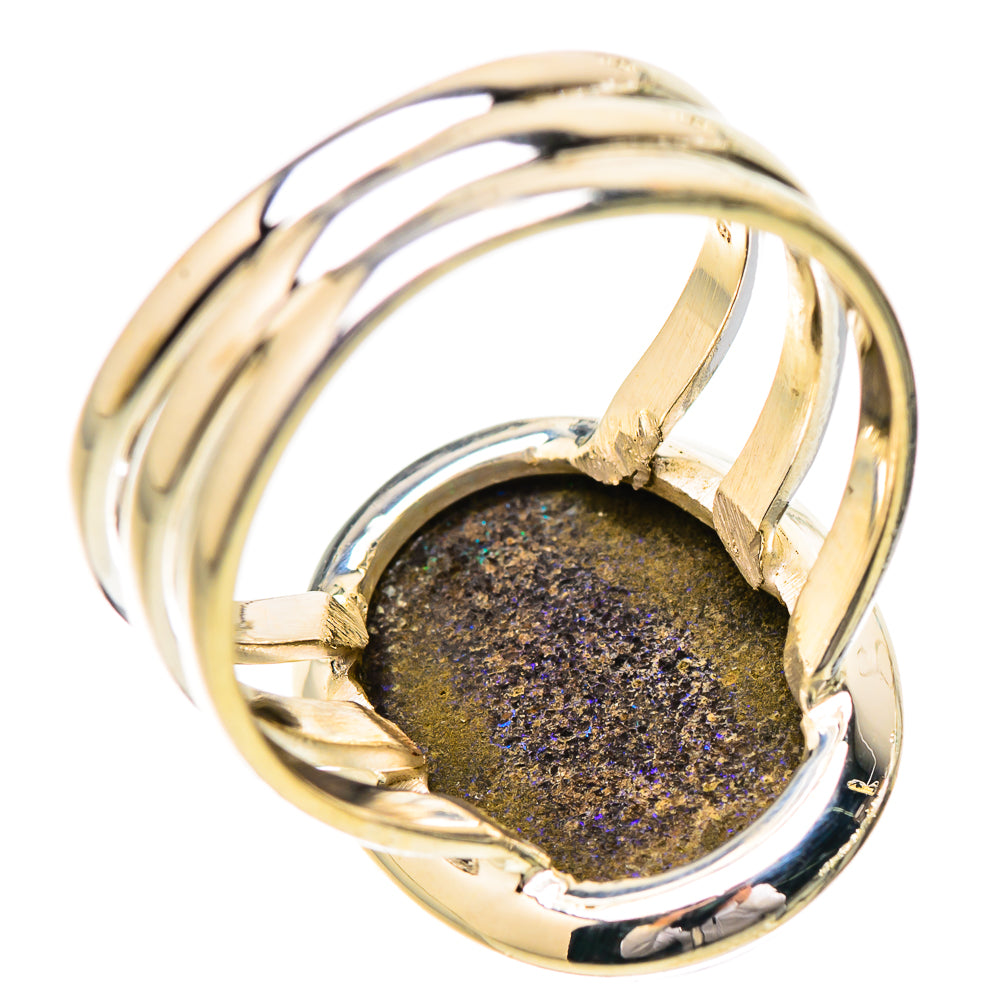 Andamooka Opal Rings handcrafted by Anasilvercos - RING131818 - Photo 3