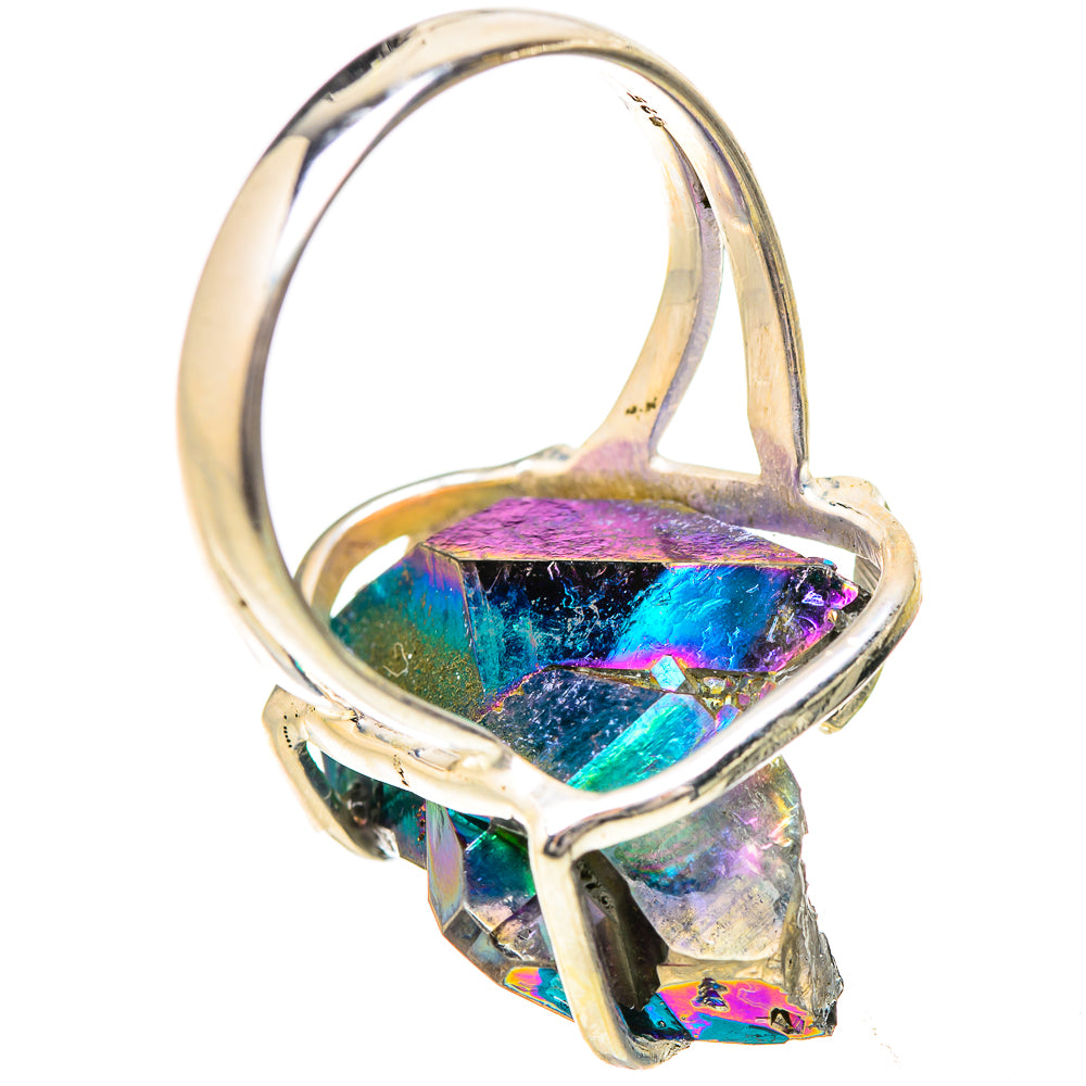 Titanium Sunshine Druzy Rings handcrafted by Anasilvercos - RING131826 - Photo 3