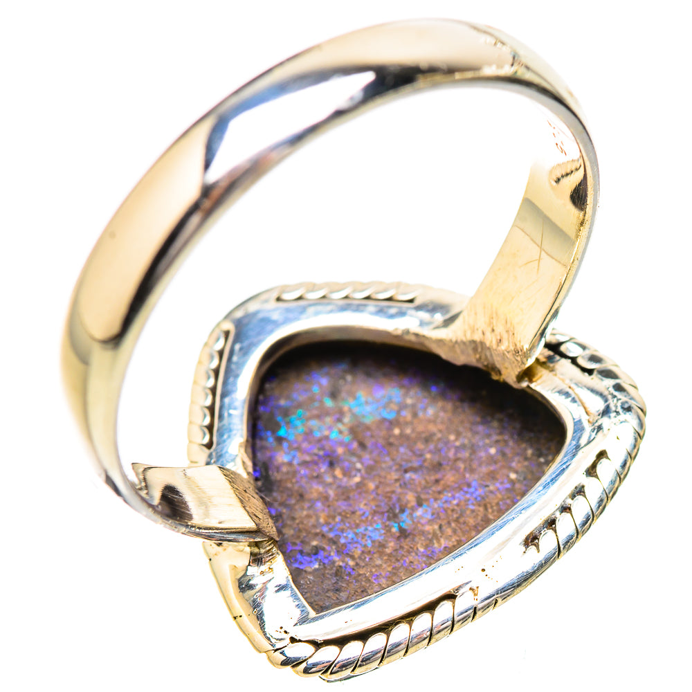 Andamooka Opal Rings handcrafted by Anasilvercos - RING131828 - Photo 3
