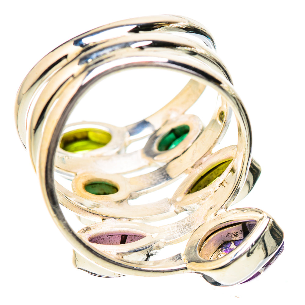 Purple Copper Composite Turquoise Rings handcrafted by Anasilvercos - RING131835 - Photo 3