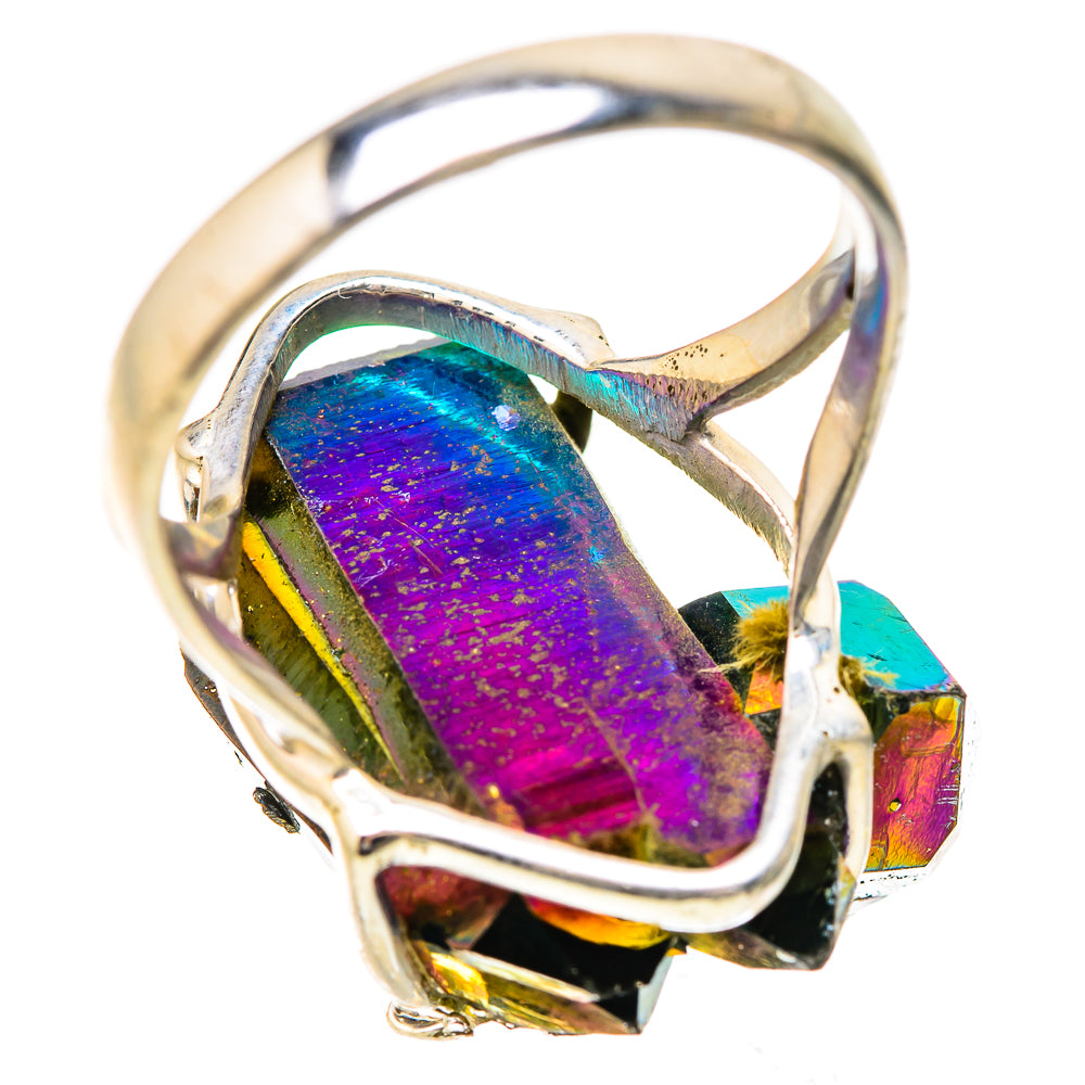 Titanium Sunshine Druzy Rings handcrafted by Anasilvercos - RING131854 - Photo 3