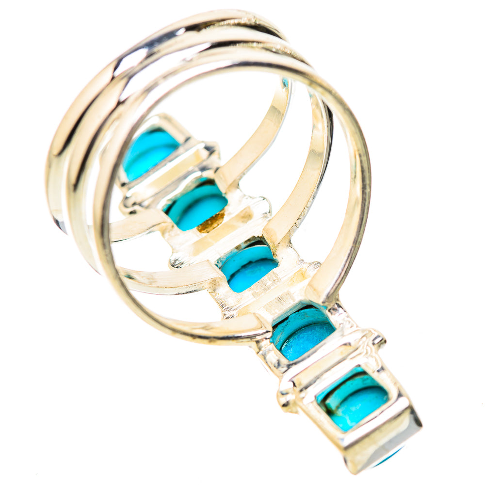 Sleeping Beauty Turquoise Rings handcrafted by Anasilvercos - RING131860 - Photo 3