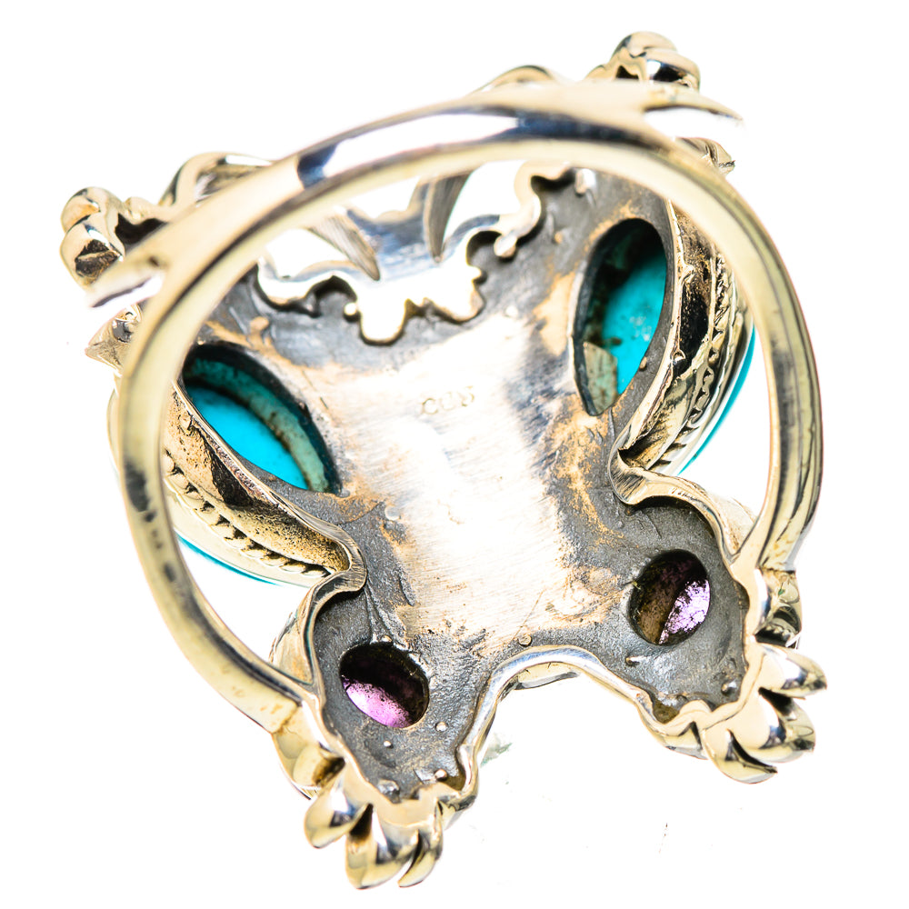 Sleeping Beauty Turquoise Rings handcrafted by Anasilvercos - RING131891 - Photo 3