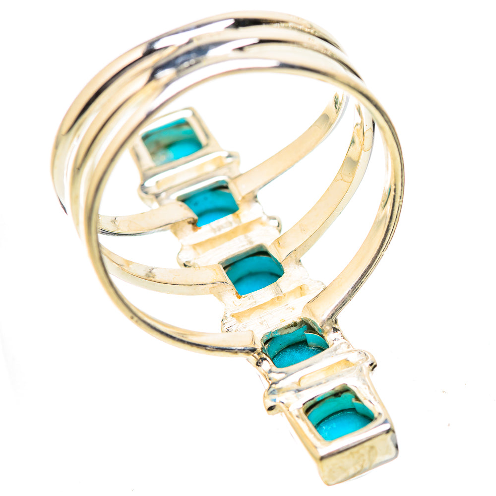 Sleeping Beauty Turquoise Rings handcrafted by Anasilvercos - RING131913 - Photo 3