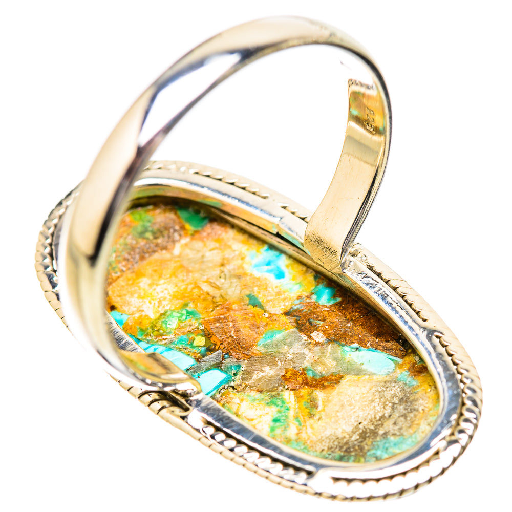 Kingman Mohave Turquoise Rings handcrafted by Anasilvercos - RING131931 - Photo 3