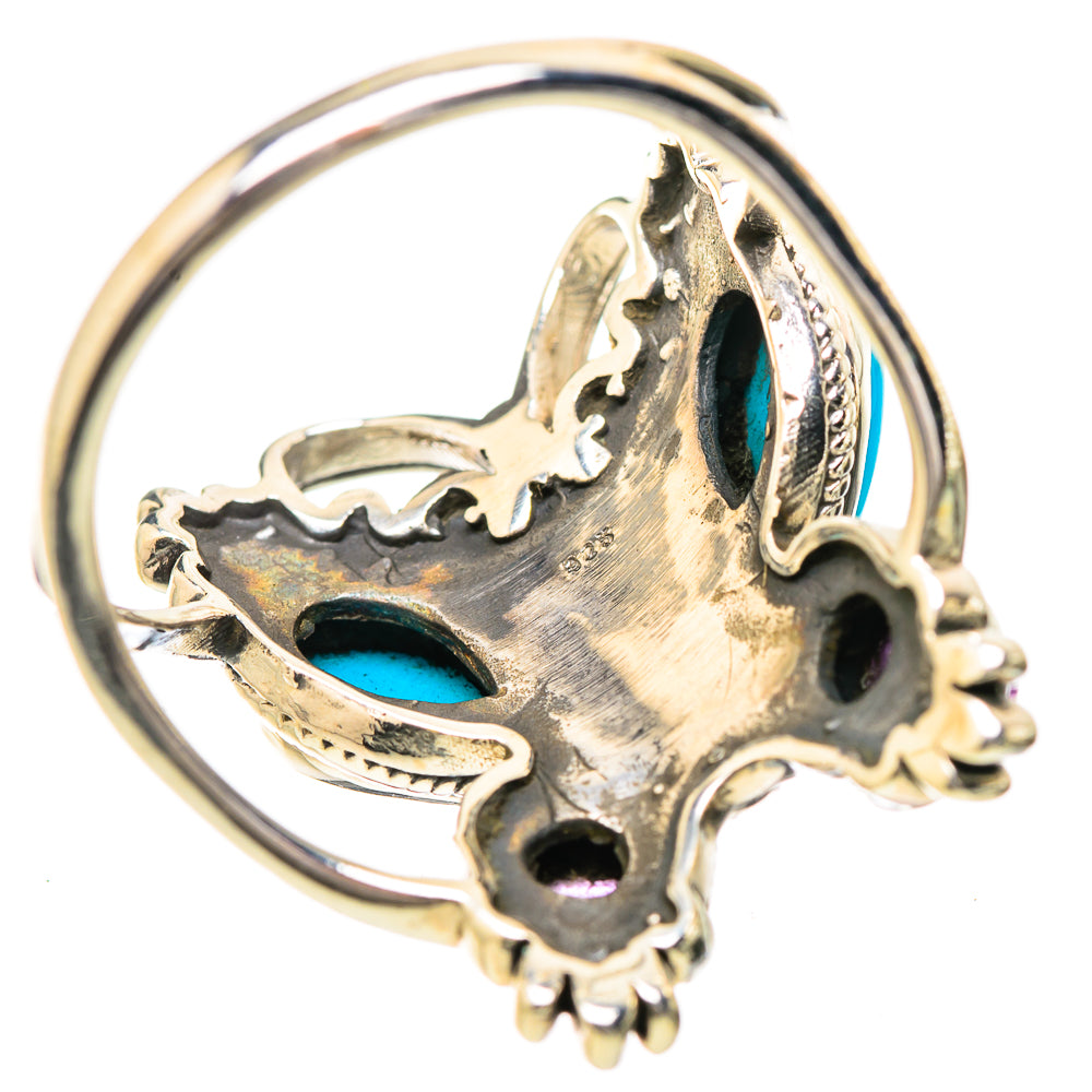 Sleeping Beauty Turquoise Rings handcrafted by Anasilvercos - RING131949 - Photo 3