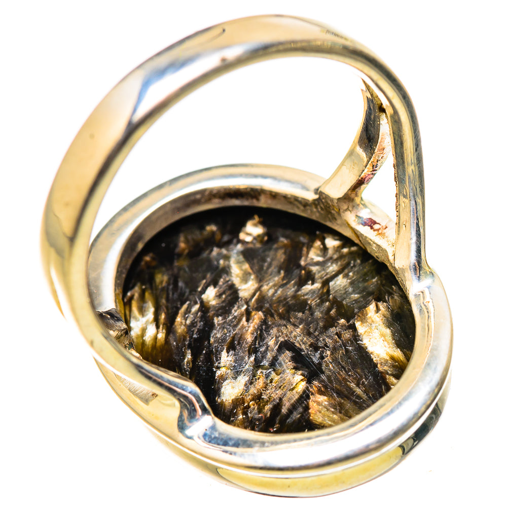 Golden Seraphinite Rings handcrafted by Anasilvercos - RING131976 - Photo 3