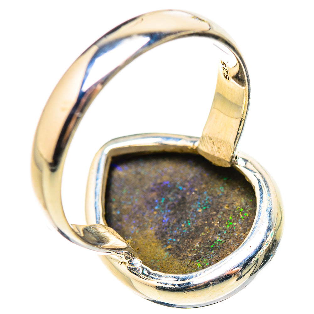 Andamooka Opal Rings handcrafted by Anasilvercos - RING132010 - Photo 3