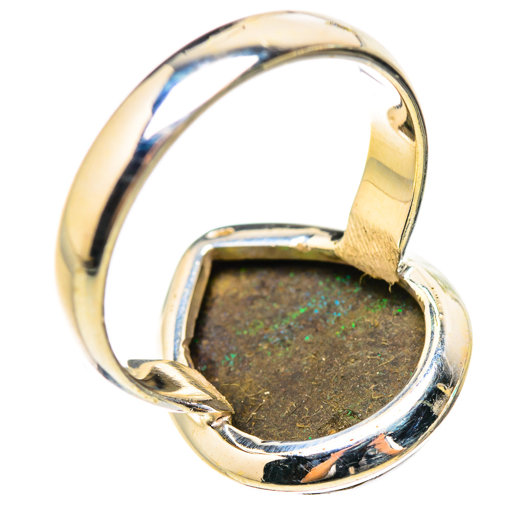 Andamooka Opal Rings handcrafted by Anasilvercos - RING132011 - Photo 3