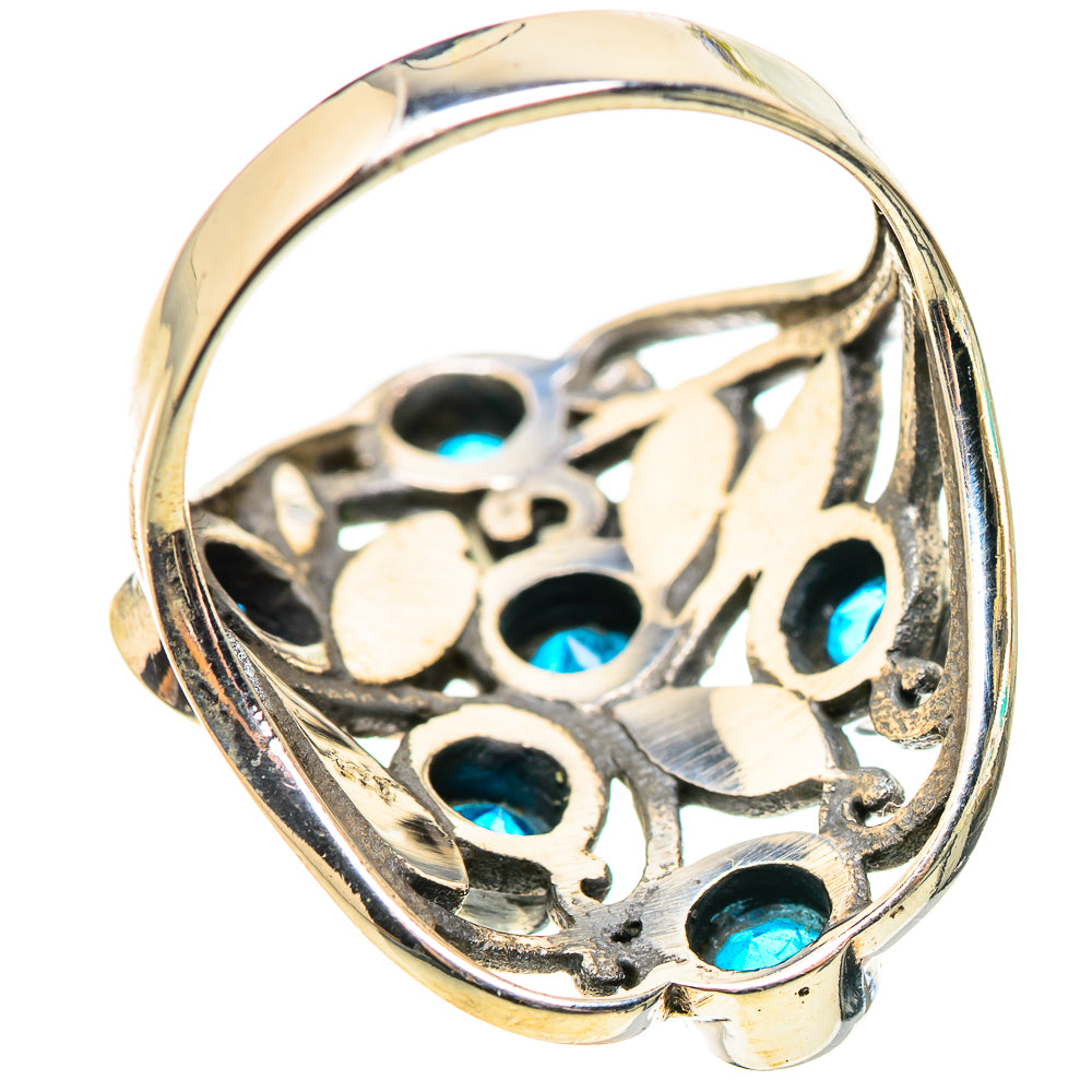 Swiss Blue Topaz Rings handcrafted by Anasilvercos - RING132024 - Photo 3