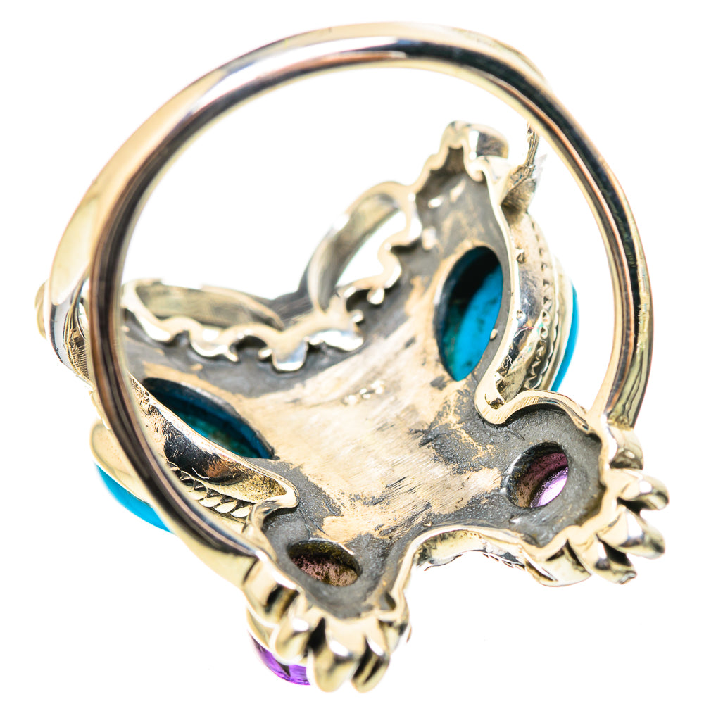 Sleeping Beauty Turquoise Rings handcrafted by Anasilvercos - RING132029 - Photo 3