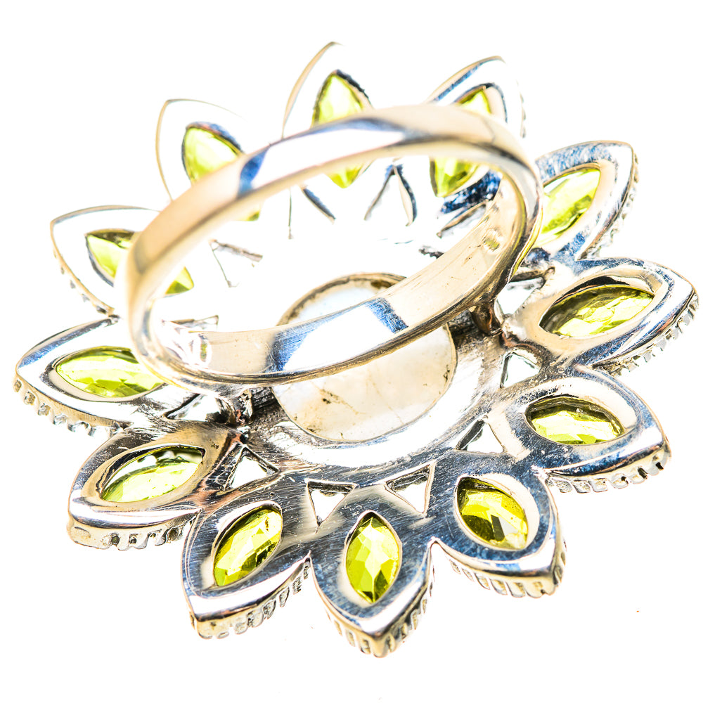 Rainbow Moonstone Rings handcrafted by Anasilvercos - RING132062 - Photo 3