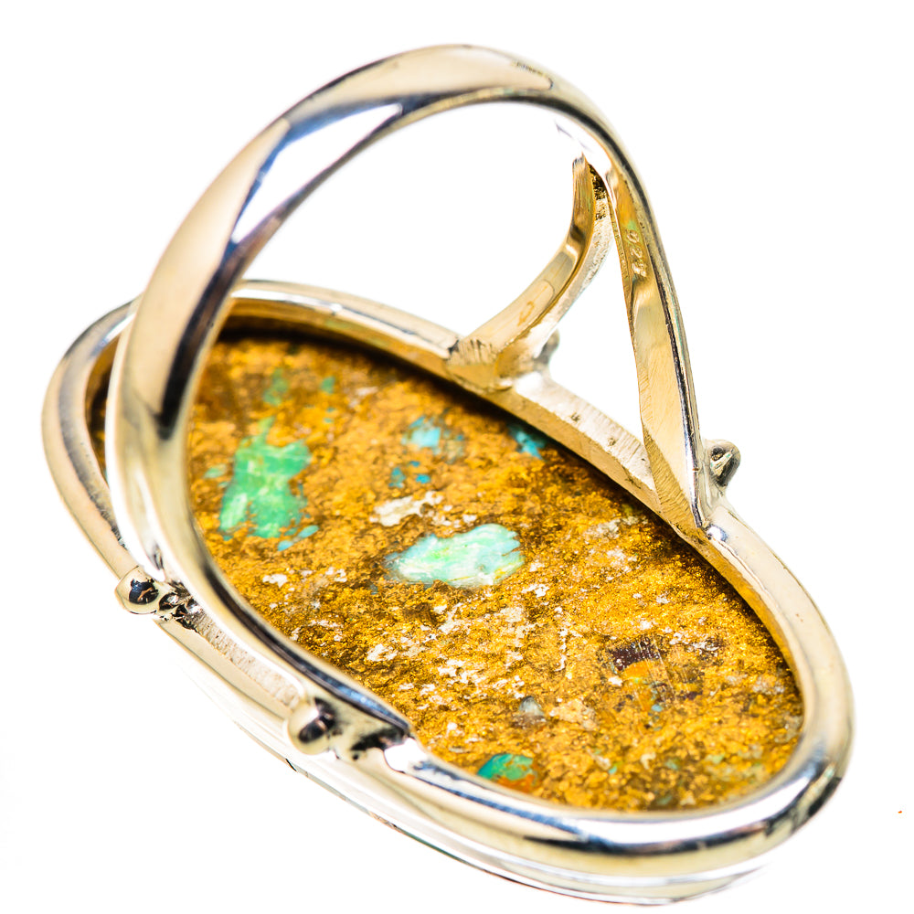 Kingman Mohave Turquoise Rings handcrafted by Anasilvercos - RING132073 - Photo 3