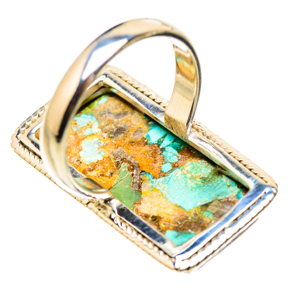 Kingman Mohave Turquoise Rings handcrafted by Anasilvercos - RING132074 - Photo 3