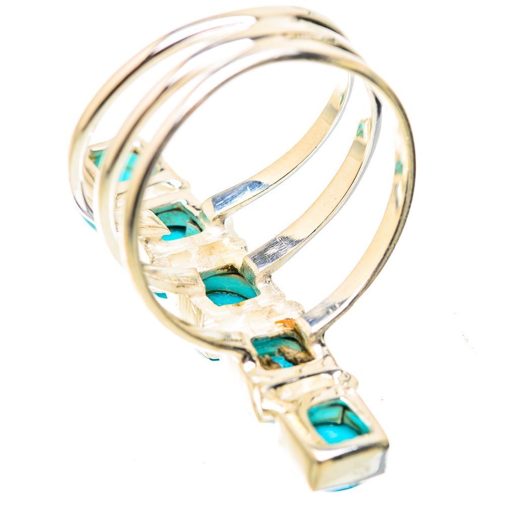 Sleeping Beauty Turquoise Rings handcrafted by Anasilvercos - RING132081 - Photo 3