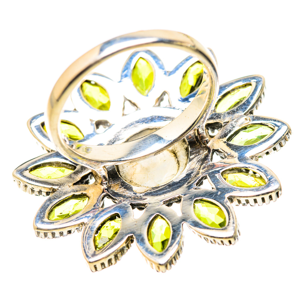 Rainbow Moonstone Rings handcrafted by Anasilvercos - RING132083 - Photo 3