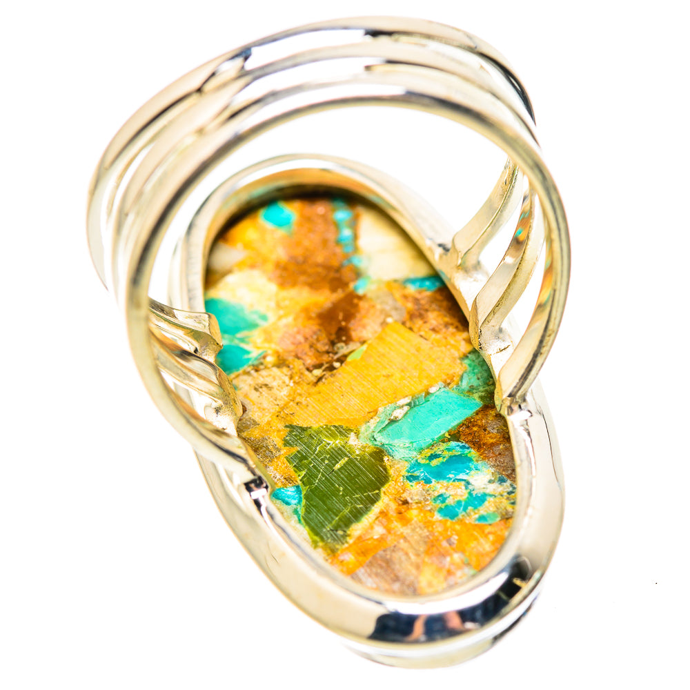 Kingman Mohave Turquoise Rings handcrafted by Anasilvercos - RING132093 - Photo 3
