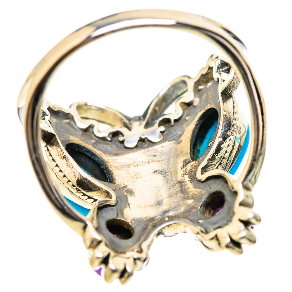 Sleeping Beauty Turquoise Rings handcrafted by Anasilvercos - RING132109 - Photo 3