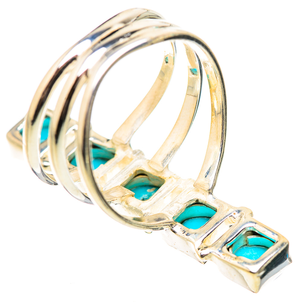 Sleeping Beauty Turquoise Rings handcrafted by Anasilvercos - RING132130 - Photo 3