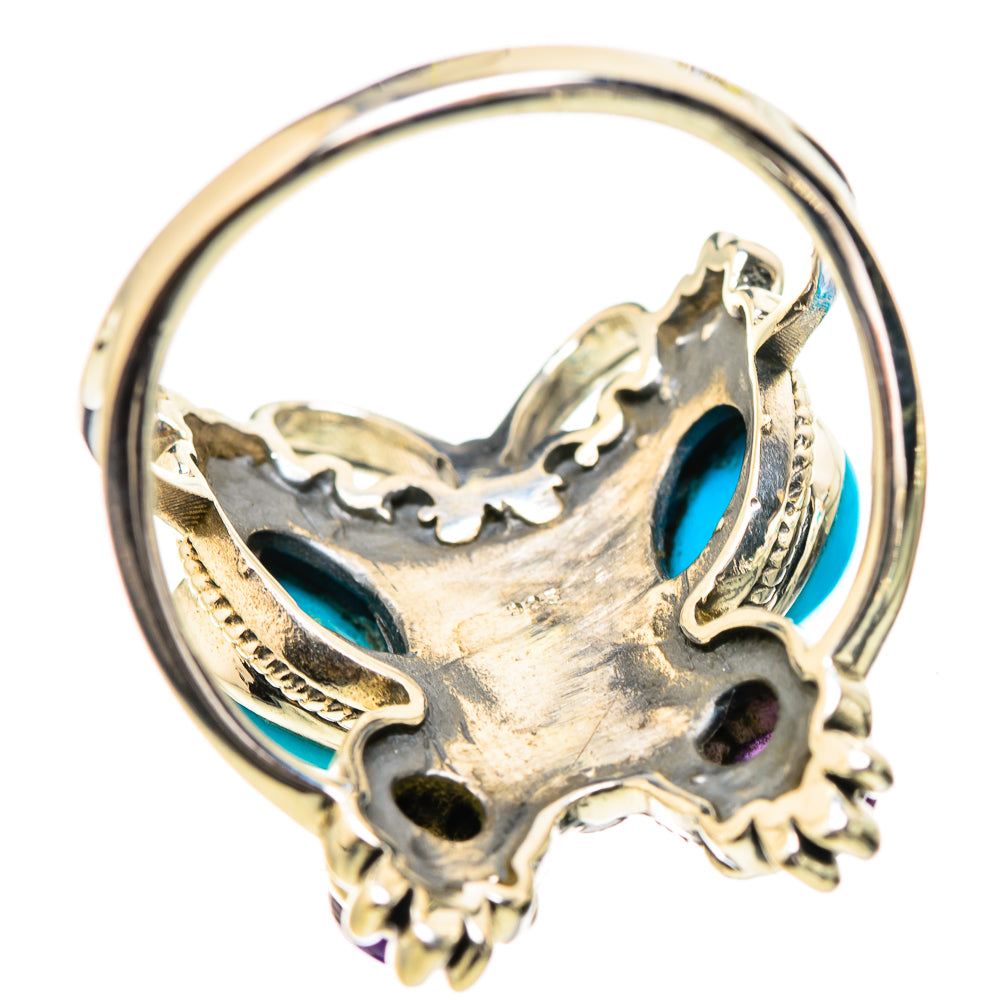 Sleeping Beauty Turquoise Rings handcrafted by Anasilvercos - RING132141 - Photo 3