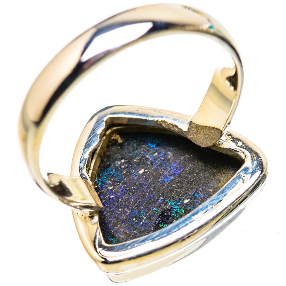 Andamooka Opal Rings handcrafted by Anasilvercos - RING132215 - Photo 3
