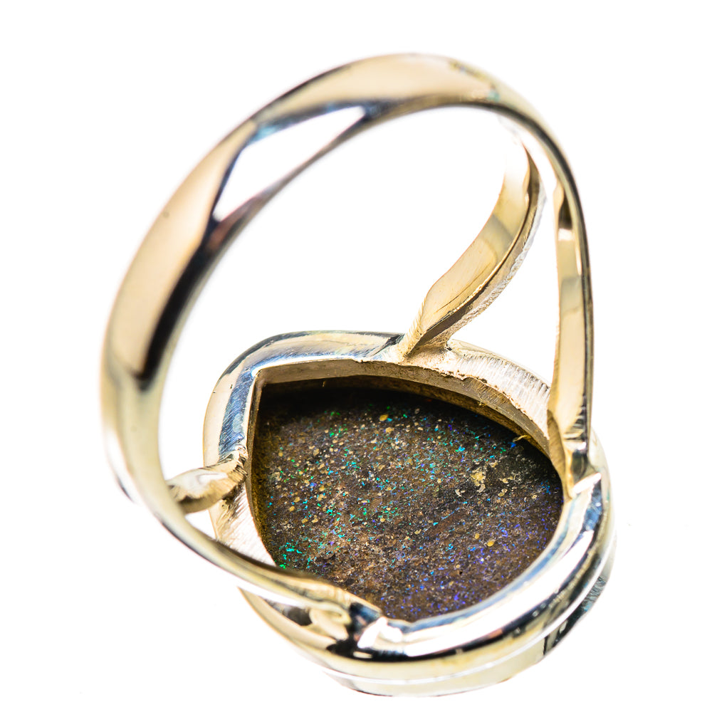 Andamooka Opal Rings handcrafted by Anasilvercos - RING132228 - Photo 3