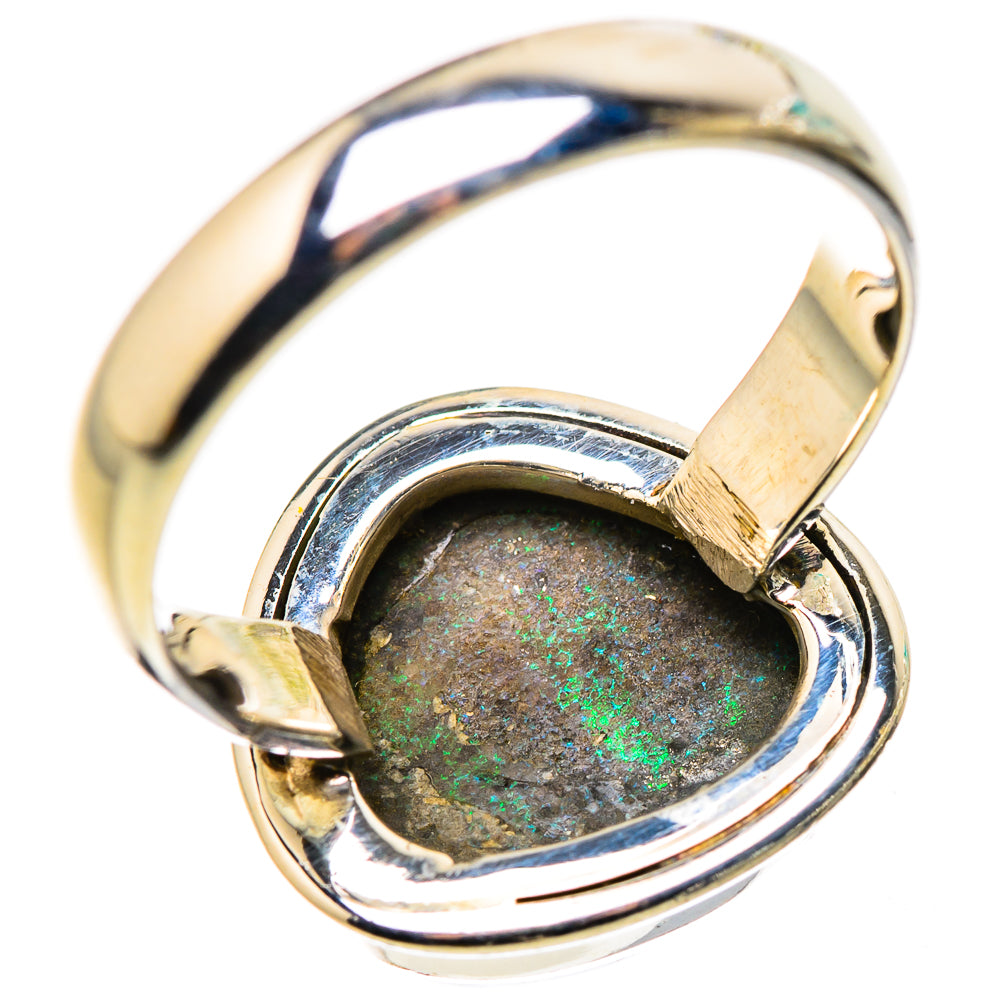 Andamooka Opal Rings handcrafted by Anasilvercos - RING132243 - Photo 3
