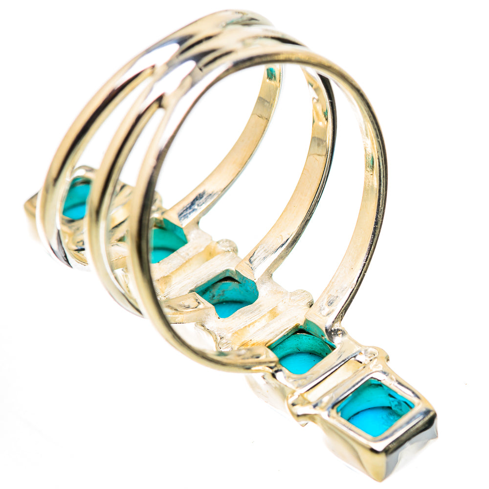 Sleeping Beauty Turquoise Rings handcrafted by Anasilvercos - RING132268 - Photo 3