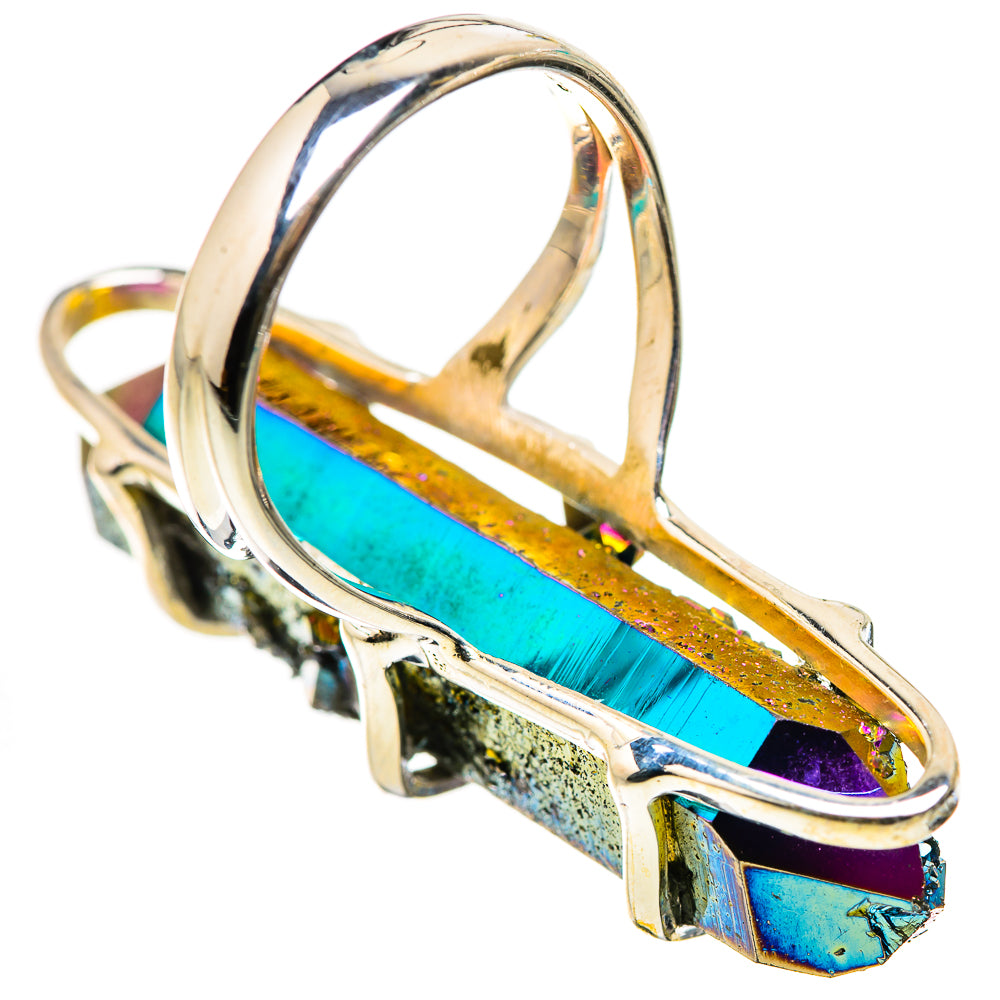 Titanium Sunshine Druzy Rings handcrafted by Anasilvercos - RING132281 - Photo 3