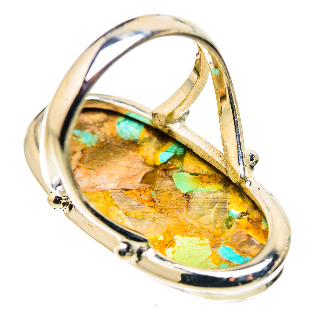 Kingman Mohave Turquoise Rings handcrafted by Anasilvercos - RING132284 - Photo 3
