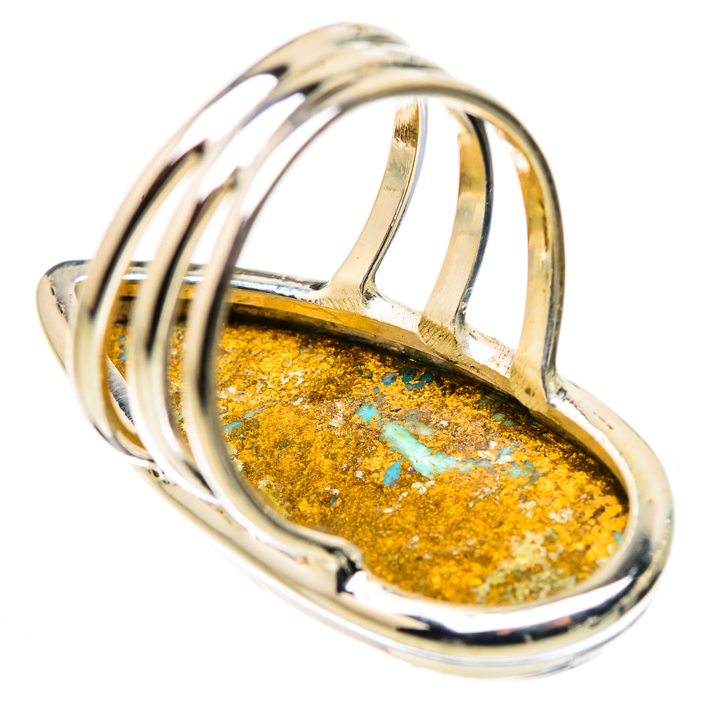 Kingman Mohave Turquoise Rings handcrafted by Anasilvercos - RING132285 - Photo 3