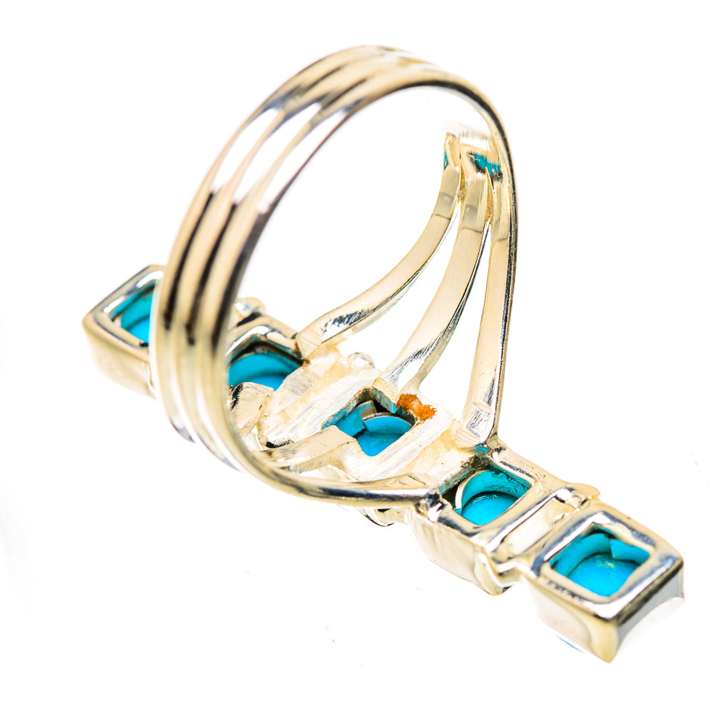 Sleeping Beauty Turquoise Rings handcrafted by Anasilvercos - RING132286 - Photo 3
