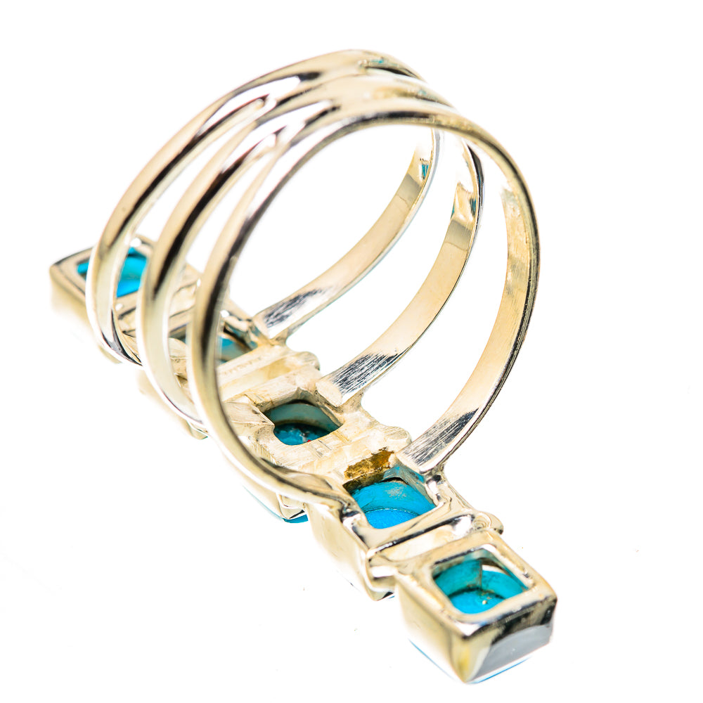 Sleeping Beauty Turquoise Rings handcrafted by Anasilvercos - RING132309 - Photo 3