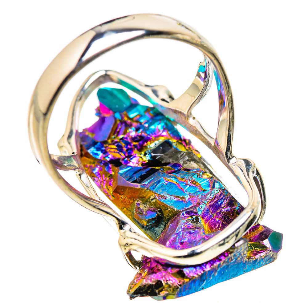 Titanium Sunshine Druzy Rings handcrafted by Anasilvercos - RING132322 - Photo 3
