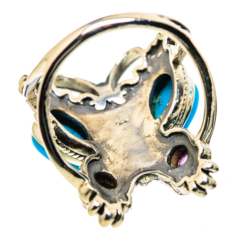 Sleeping Beauty Turquoise Rings handcrafted by Anasilvercos - RING132339 - Photo 3