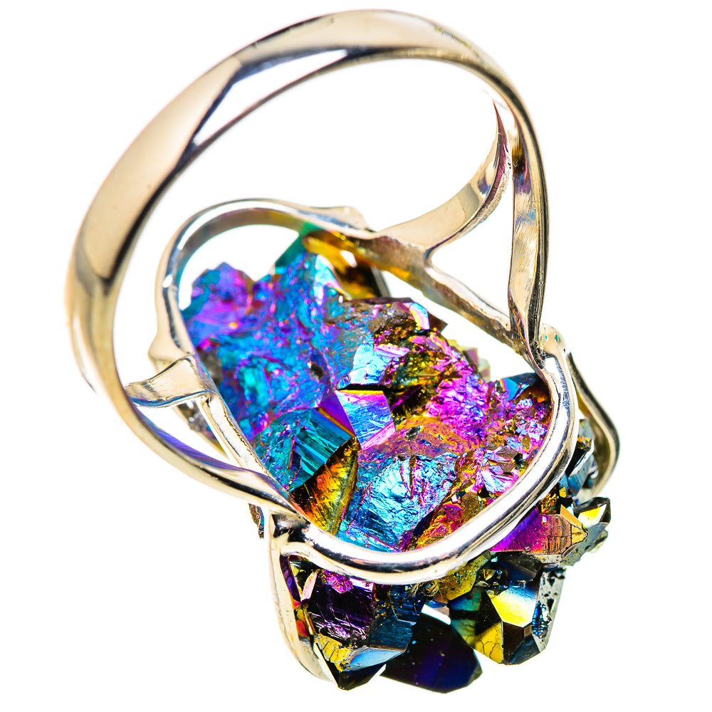 Titanium Sunshine Druzy Rings handcrafted by Anasilvercos - RING132340 - Photo 3