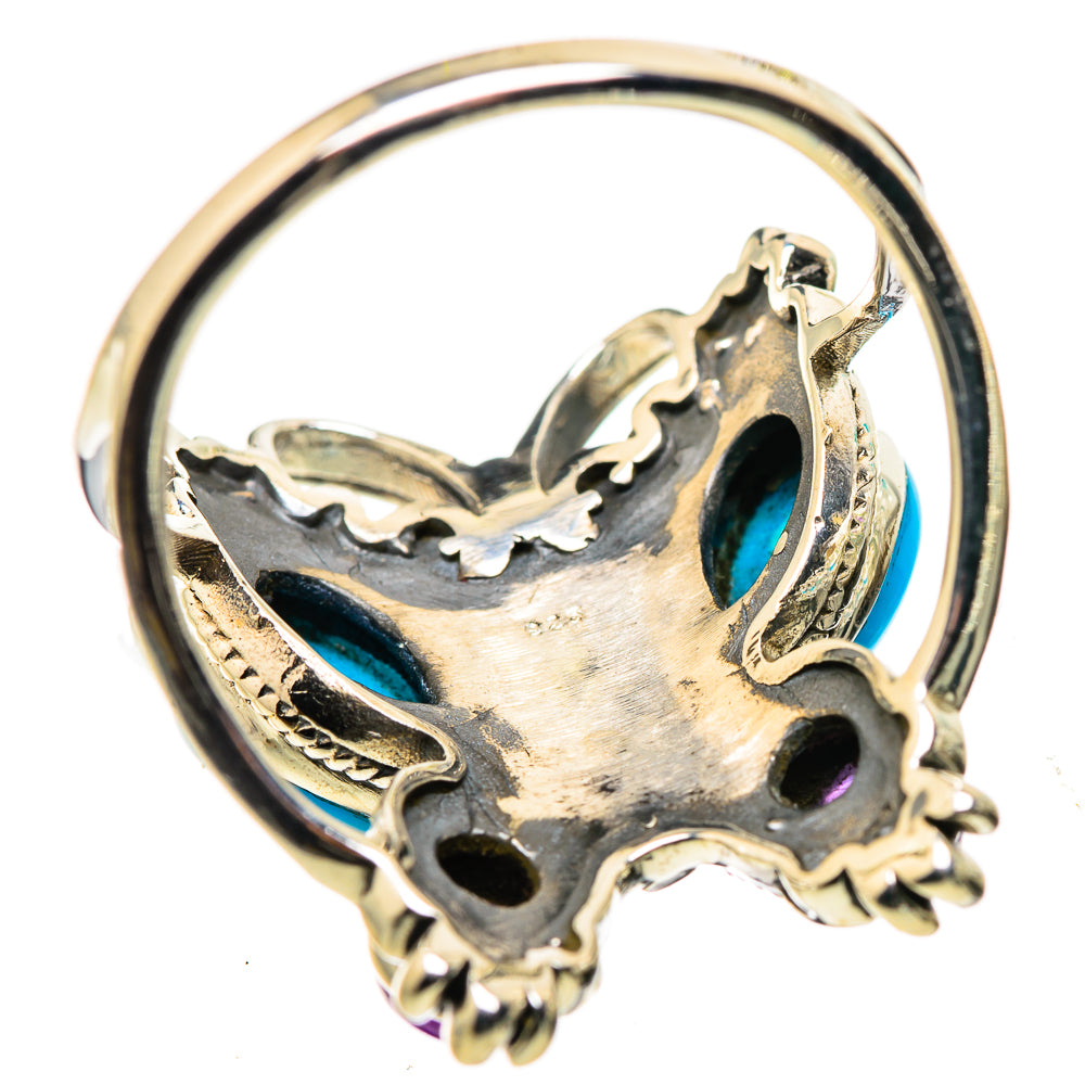 Sleeping Beauty Turquoise Rings handcrafted by Anasilvercos - RING132344 - Photo 3