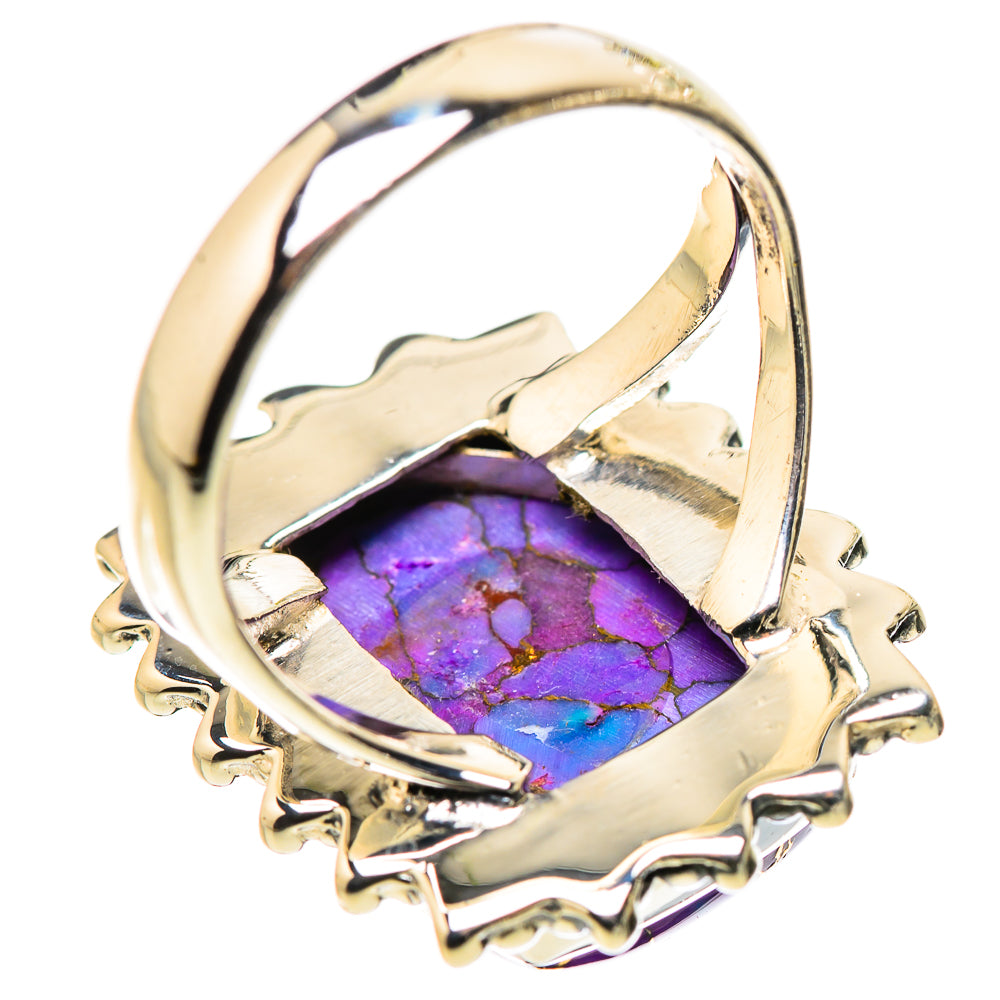 Purple Copper Composite Turquoise Rings handcrafted by Anasilvercos - RING132361 - Photo 3