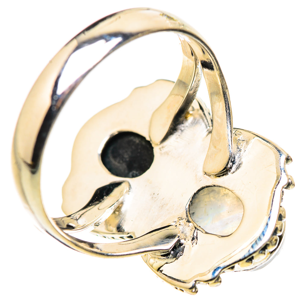 Rainbow Moonstone Rings handcrafted by Anasilvercos - RING132364 - Photo 3