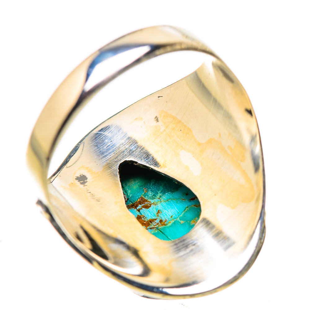 Blue Copper Composite Turquoise Rings handcrafted by Anasilvercos - RING132373 - Photo 3