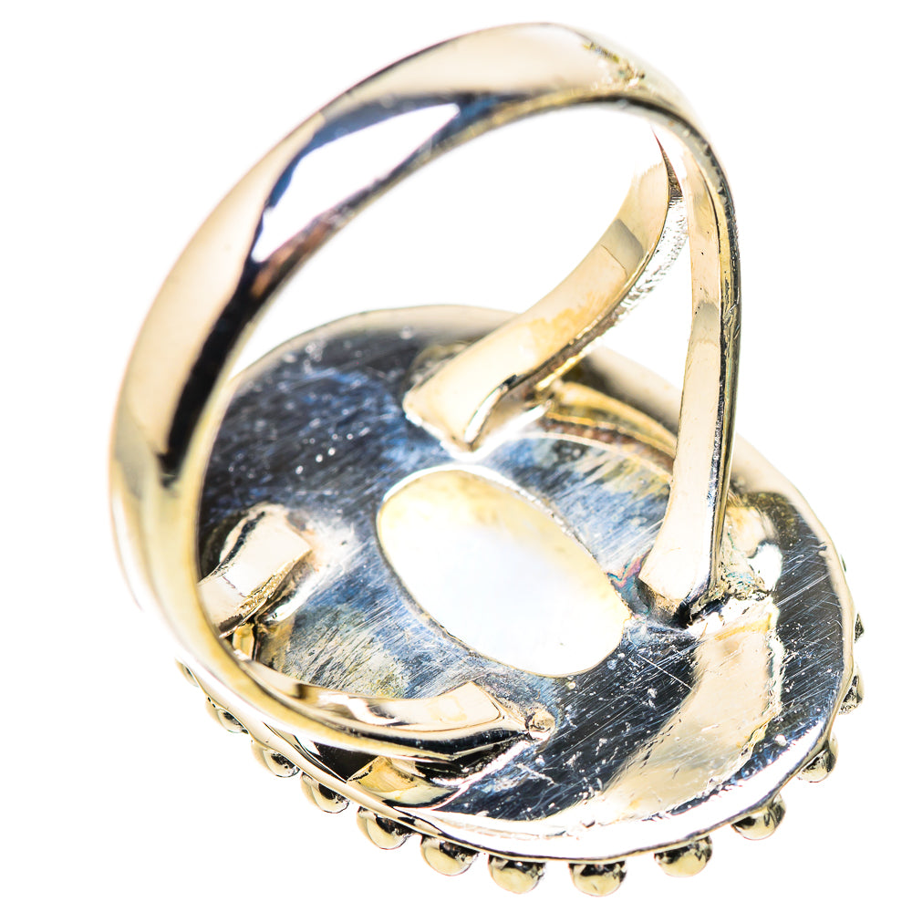 Rainbow Moonstone Rings handcrafted by Anasilvercos - RING132387 - Photo 3