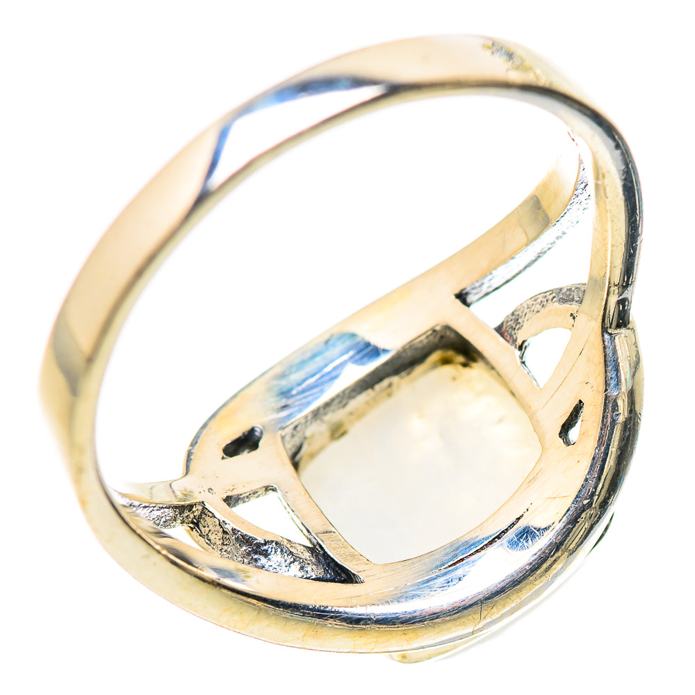 Rainbow Moonstone Rings handcrafted by Anasilvercos - RING132405 - Photo 3