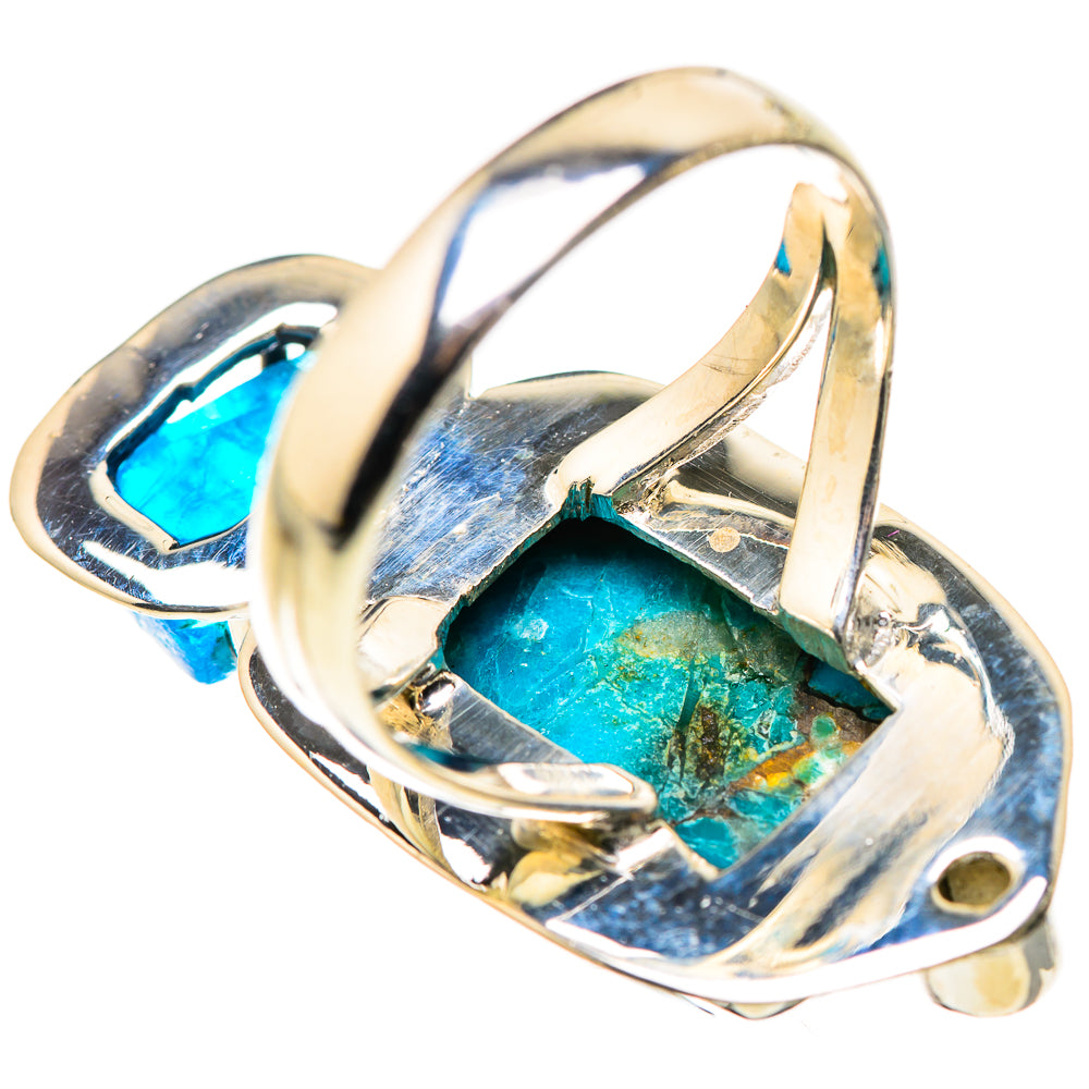 Blue Copper Composite Turquoise Rings handcrafted by Anasilvercos - RING132413 - Photo 3