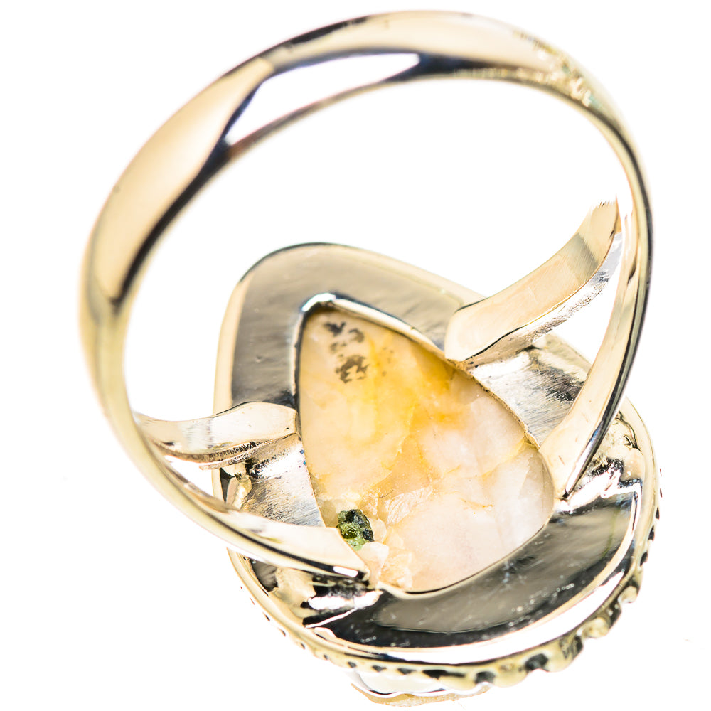 Green Tourmaline In Quartz Rings handcrafted by Anasilvercos - RING132447 - Photo 3