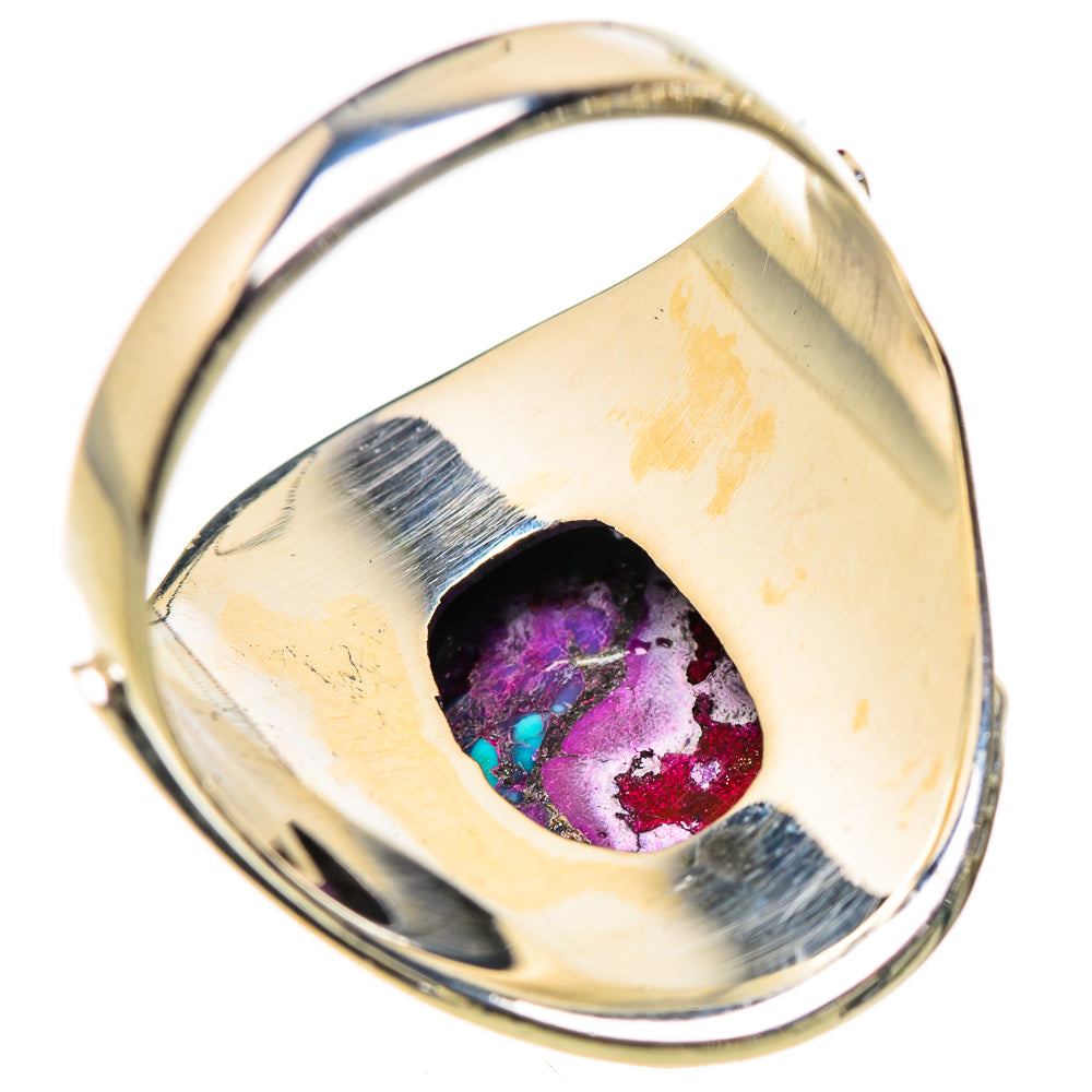 Purple Copper Composite Turquoise Rings handcrafted by Anasilvercos - RING132473 - Photo 3
